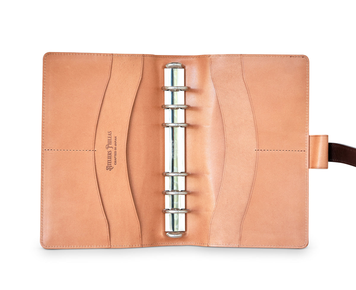 Ateliers Phileas Tokaido Leather Ring Organiser (chocolate/natural)