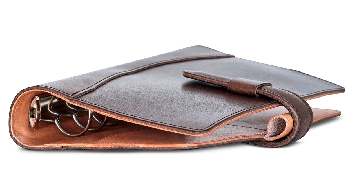 Ateliers Phileas Tokaido Leather Ring Organiser (chocolate/natural)