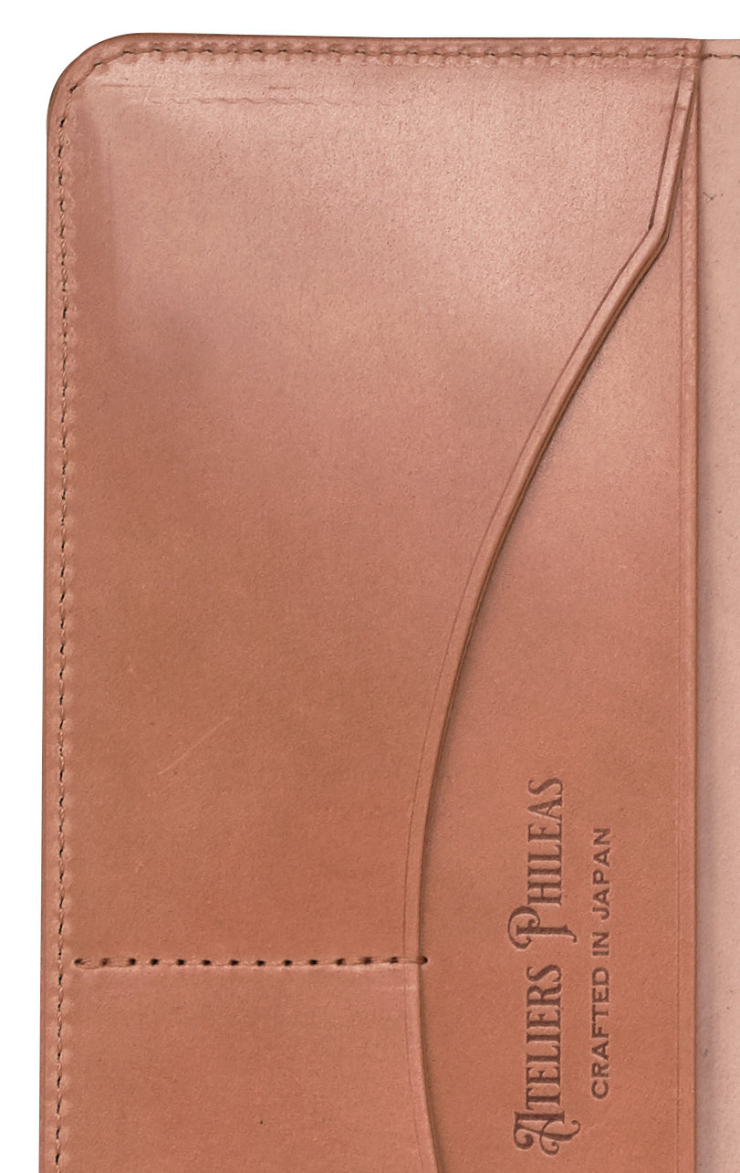 Ateliers Phileas Yokohama Shell Cordovan Hobonichi Weeks Cover (natural, burgundy)