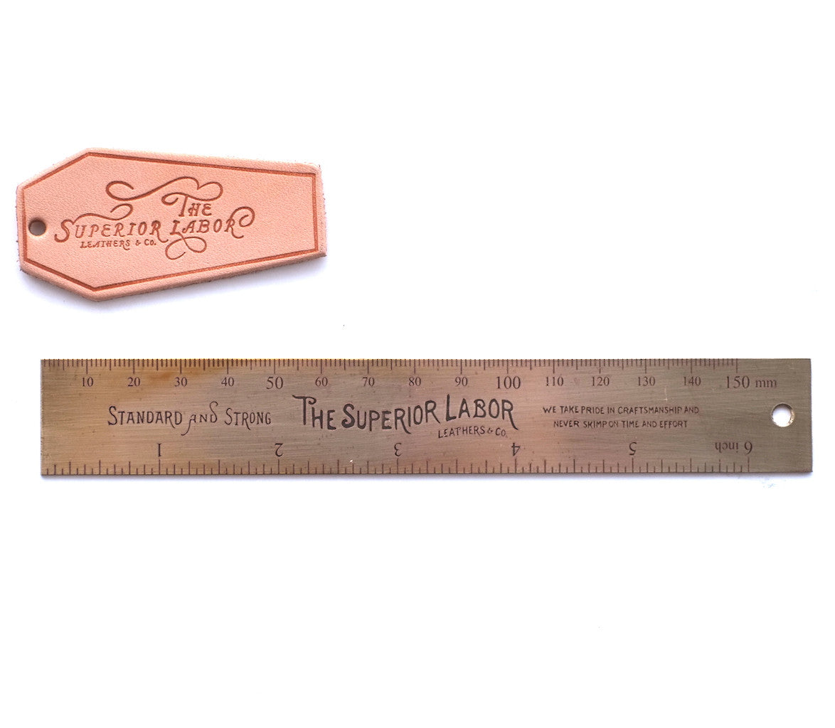 The Superior Labor 15cm Brass Ruler - NOMADO Store 