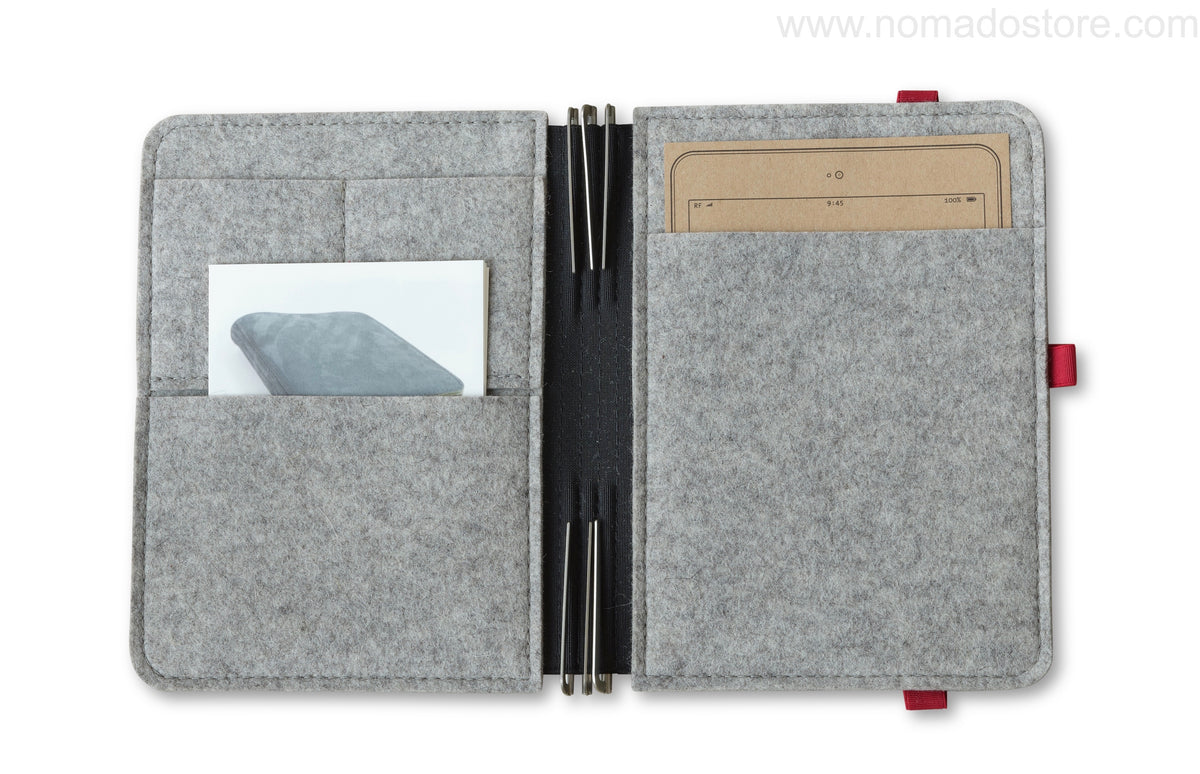 Roterfaden Taschenbegleiter Bestseller (brown/red) Generous A5 - NOMADO Store 