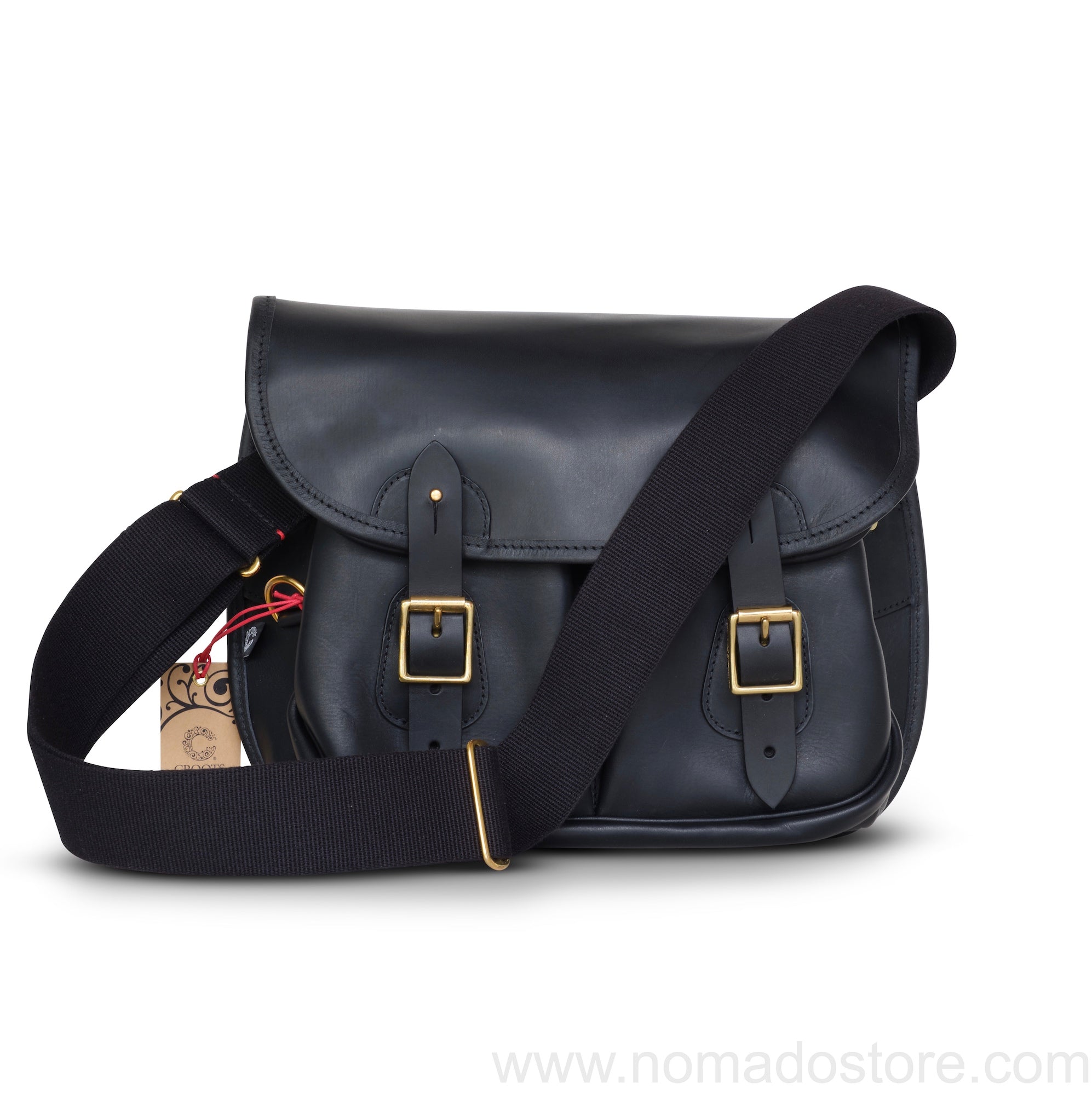 CROOTS DALBY VINTAGE LEATHER CARRYALL BAG (M) (Black) - NOMADO Store 
