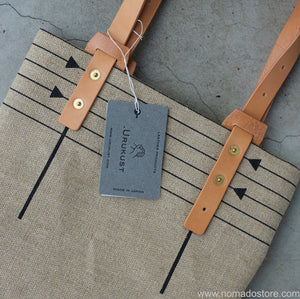 .urukust Canvas Tote Bag M (Natural/Black) - NOMADO Store 