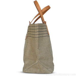 .urukust Canvas Tote Bag M (Natural/Black) - NOMADO Store 