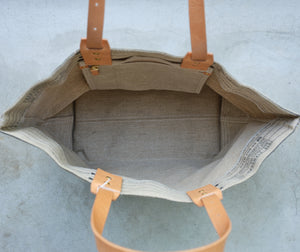 .urukust Canvas Tote Bag M (Natural/Black) - NOMADO Store 