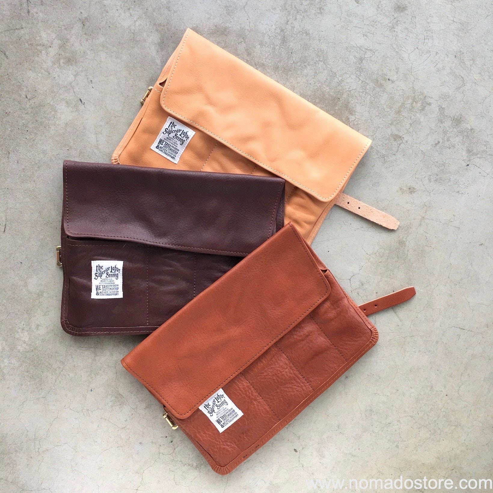 The Superior Labor leather pen roll (4 colours) - NOMADO Store