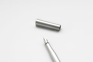 TEN Stationery Origin Fountain Pen (M/F) Silver - NOMADO Store 