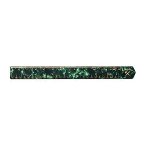 Tools To Live By Hexetate ruler / green havana