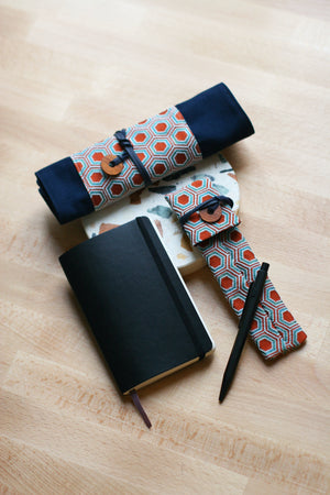 Daruma Factory x Nomado Store Pen Maki Tortoiseshell/Navy