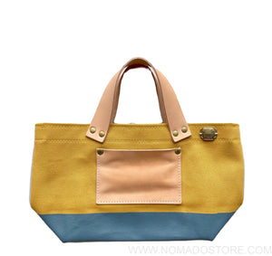 The Superior Labor Engineer Bag Petite Mustard/Bluegrey paint