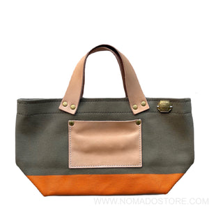The Superior Labor Engineer Bag Petite Khaki/Orange paint