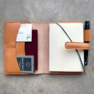 Ateliers Phileas Yokohama Leather A6 Notebook Cover (natural, brown, black)