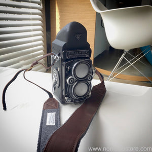 TSL×Hachigahana Photograph Club Leather camera strap - NOMADO Store 