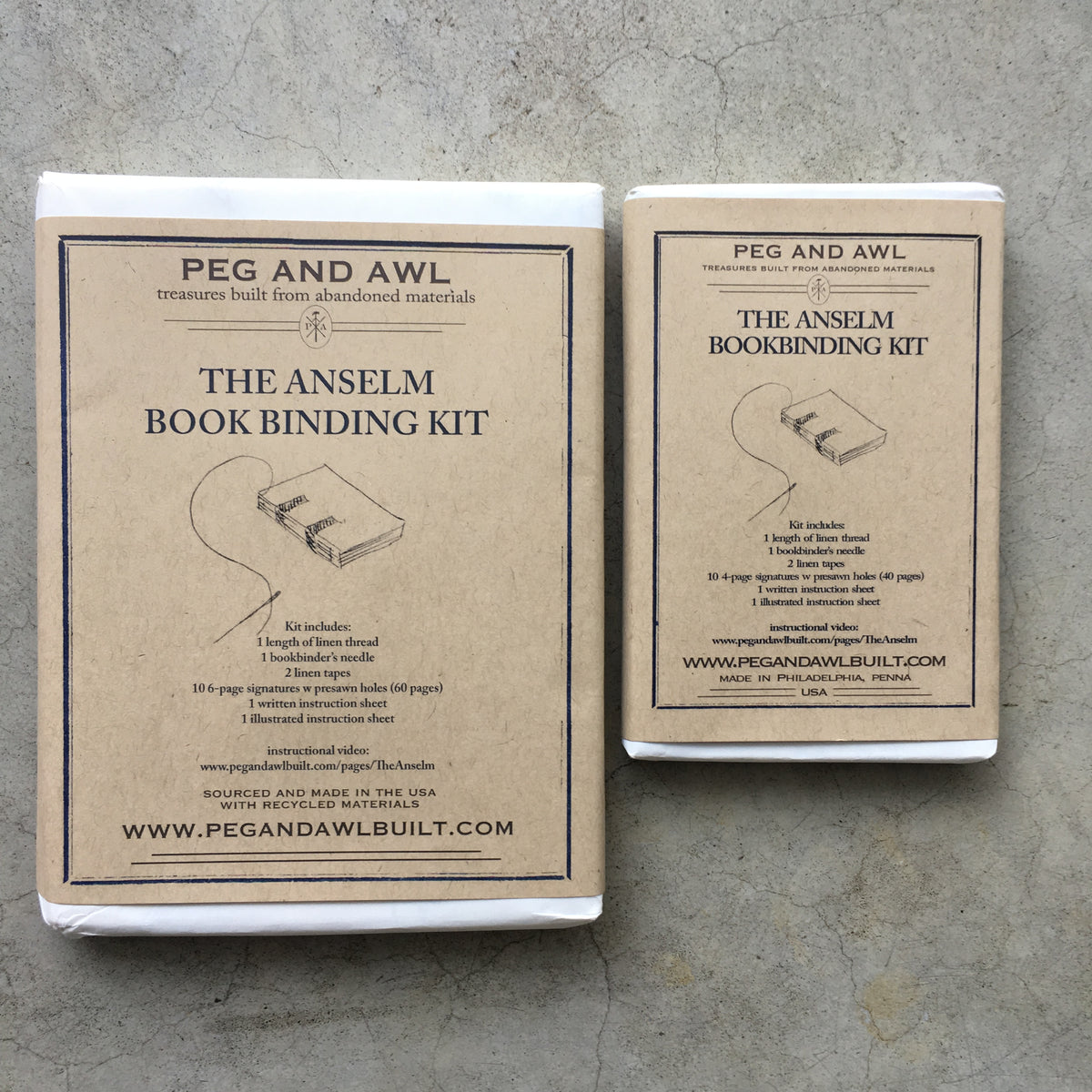 Peg & Awl Anselm Bookbinding Kit (2 sizes) - NOMADO Store 