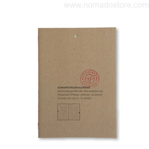 Roterfaden Smaller A6 Birthday Calendar (10x14cm) - NOMADO Store 