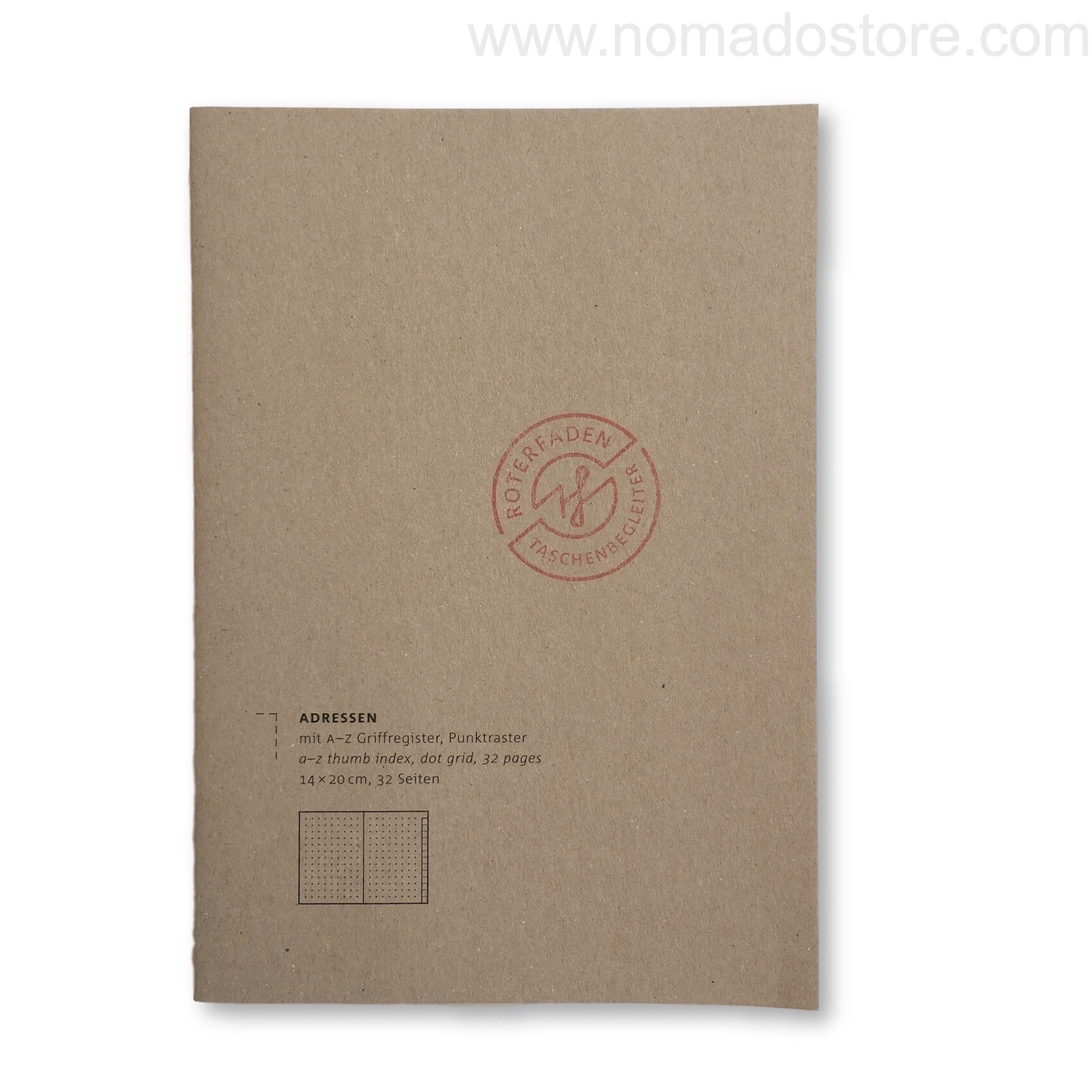 Roterfaden Smaller A5 Address Book (14x20cm) - NOMADO Store 