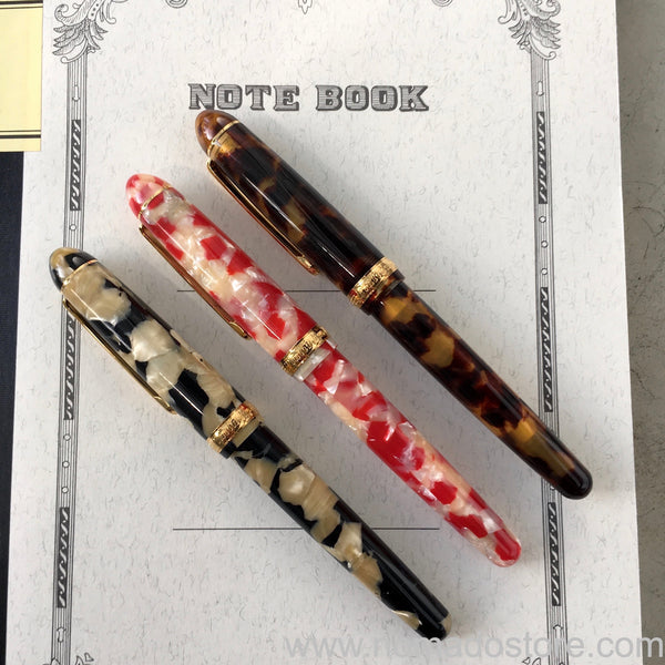 Platinum #3776 Century Celluloid Calico Fountain Pen