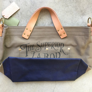 The Superior Labor Engineer Shoulder bag S khaki body navy paint - NOMADO Store 