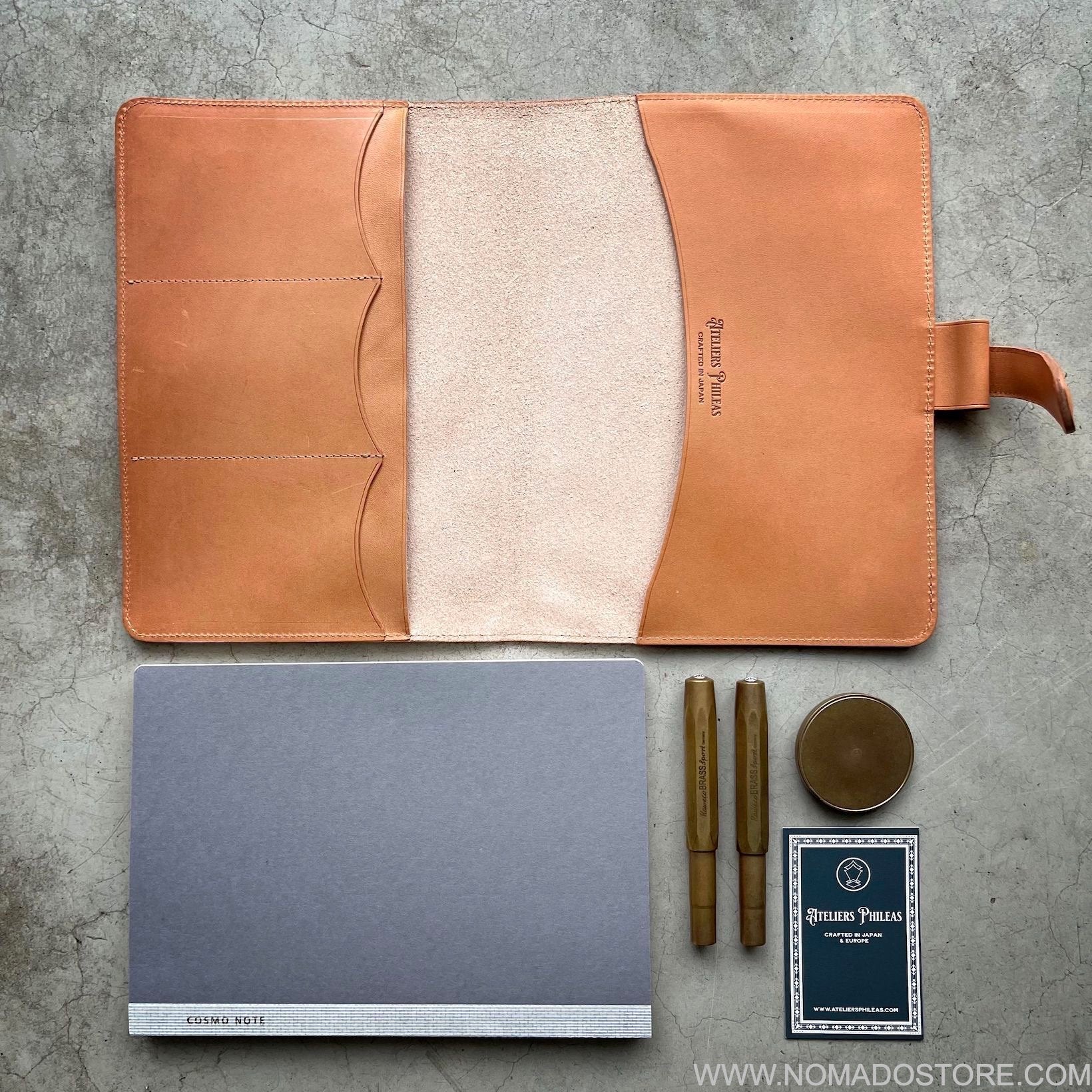 Ateliers Phileas Yokohama Leather Hobonichi Weeks Cover (natural, brow -  NOMADO Store