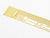 Midori Clip Ruler Brass Decorative Patterns