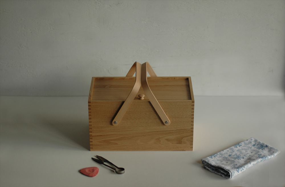 Classiky Chestnut wood Sewing Box