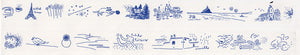 Classiky SHIMANAMI + Rain + France Masking Tape 3 design set