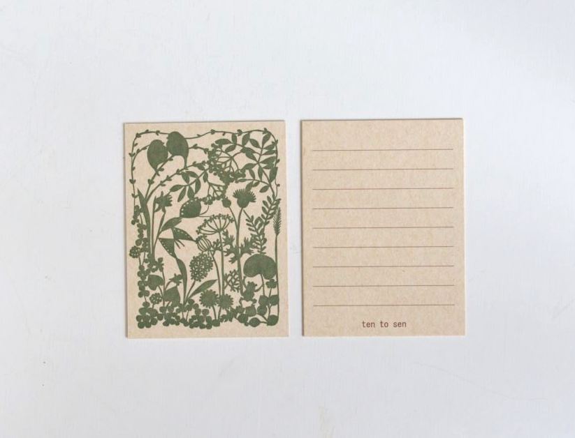 Ten to Sen Letterpress Label Cards Roadside (20 pieces)