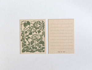 Ten to Sen Letterpress Label Cards Roadside (20 pieces)