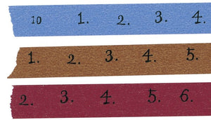 Classiky Number Masking Tape 3 colours set