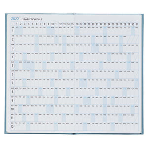 Kokuyo Trystrams Planner 2022 Monthly Vertical Hard Cover (2 colours)
