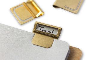 Midori Traveler's Company BRASS - Index Clips - NOMADO Store 