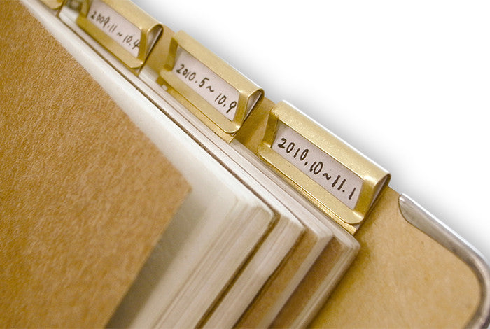 Midori Traveler's Company BRASS - Index Clips - NOMADO Store 