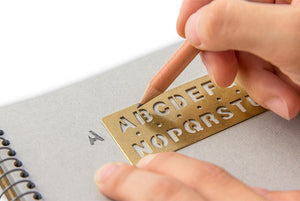 Midori Traveler's Company BRASS - Bookmark Alphabet - NOMADO Store 