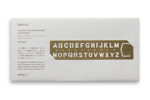 Midori Traveler's Company BRASS - Bookmark Alphabet - NOMADO Store 