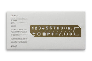 Midori Traveler's Company BRASS - Bookmark Numbers - NOMADO Store 