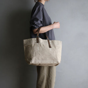 .urukust Canvas Tote Bag M (Natural/Black) - NOMADO Store 