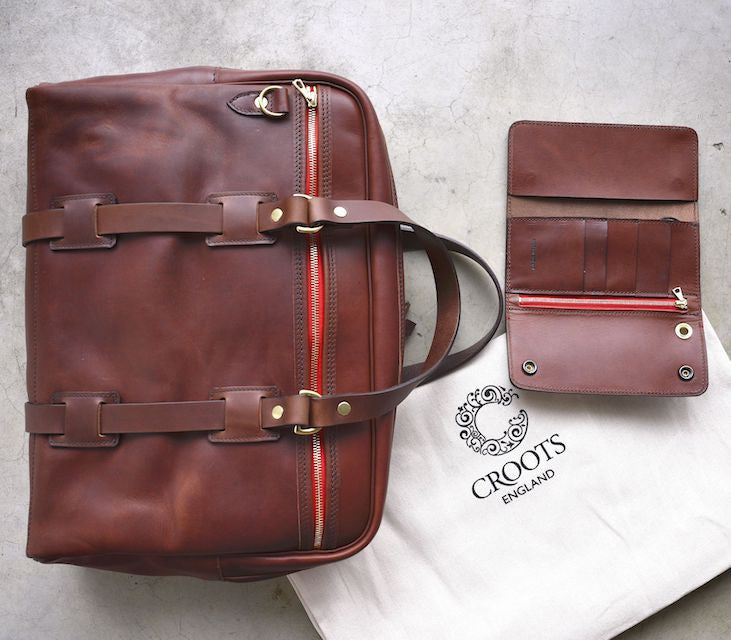 Roots leather laptop shop bag