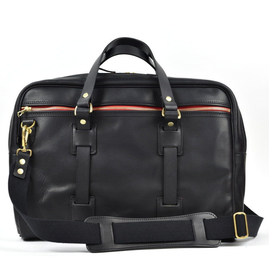 CROOTS VINTAGE LEATHER LAPTOP BAG (Black) - NOMADO Store 