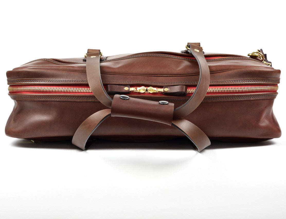 CROOTS VINTAGE LEATHER RANGE FLIGHT BAG (Port) - NOMADO Store