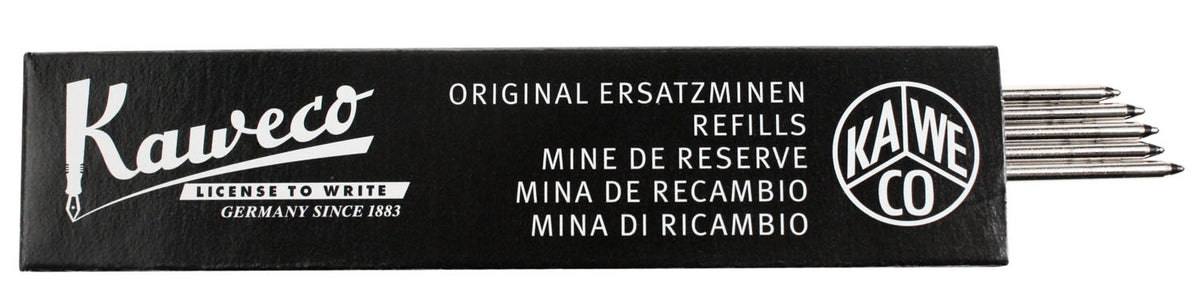 Kaweco D1 1,0mm Ballpoint refill - 5 pieces Black - NOMADO Store 