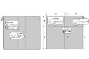 Yamamoto Paper RO-BIKI NOTE CANVAS COVER (grey)