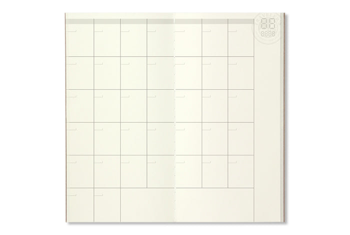 Midori Traveler's Notebook - 017. Free Diary (Monthly) - NOMADO Store 