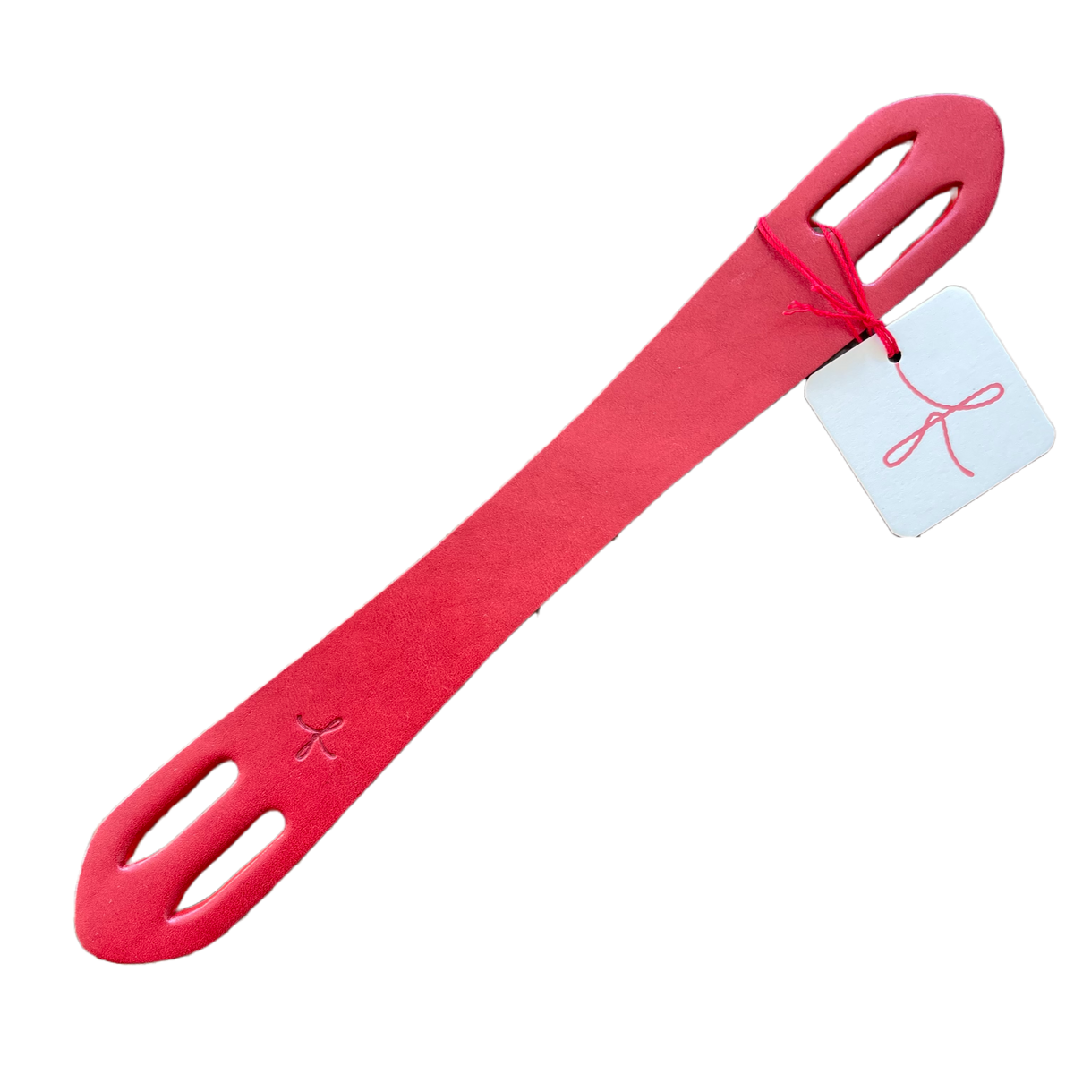 Tochigi Leather Plain Furoshiki Handle(wine red)