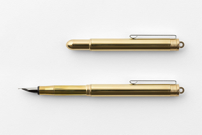 Traveler's Company BRASS - Fountain Pen Solid Brass - NOMADO Store 