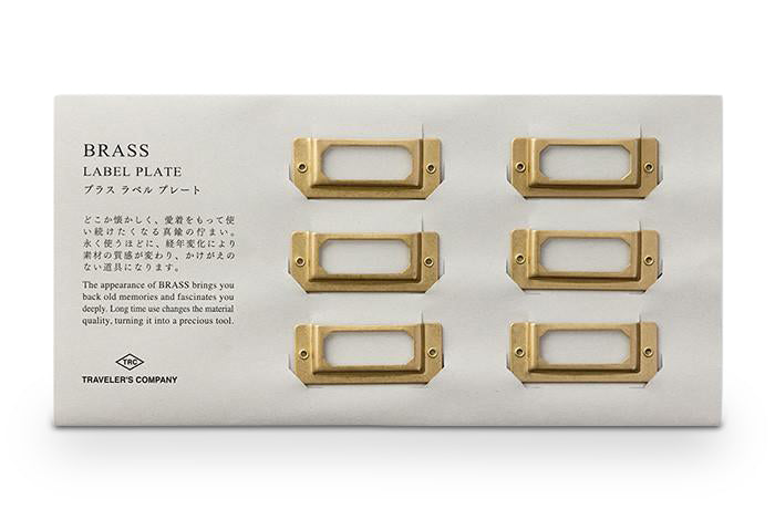 Midori Traveler's Company BRASS - Label Plates - NOMADO Store 