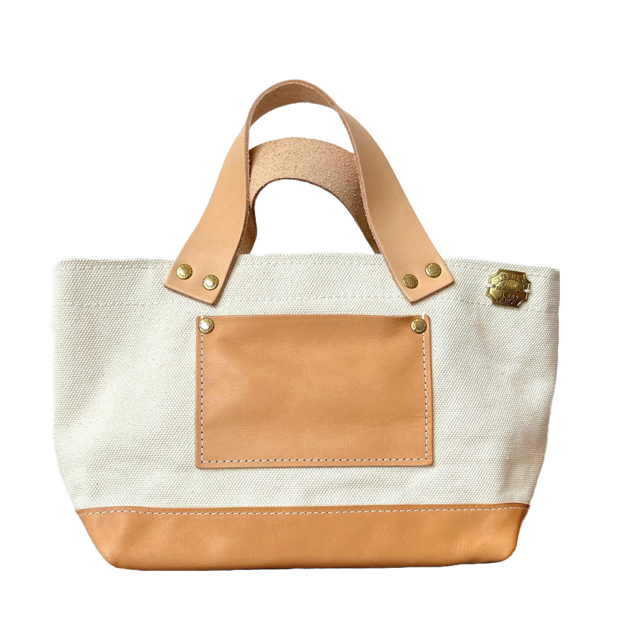 The Superior Labor Engineer Bag Petite Ltd Edition natural canvas & leather