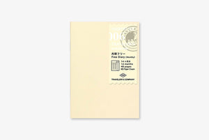 Traveler’s Notebook Passport size - 006. Free Diary Refill (Monthly)