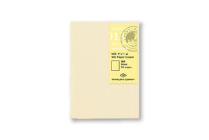 Traveler's Notebook Passport size - 013. MD Paper Cream Refill - NOMADO Store 