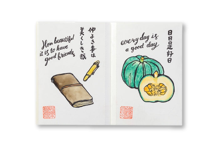 Traveler's Notebook Passport size - 015. Watercolor Paper Refill - NOMADO Store 