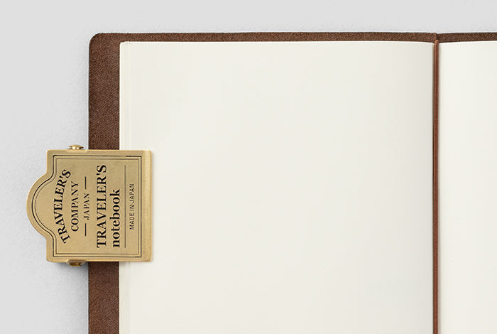TRAVELER'S notebook 030 Brass Clip | TRC Logo TRAVELER'S notebook 030 Brass Clip | TRC Logo